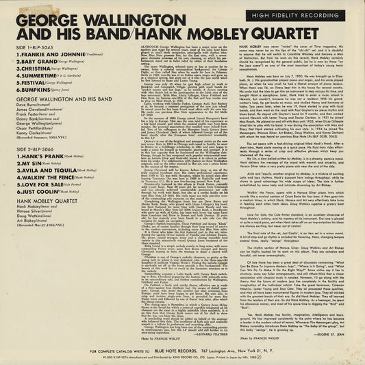 George Wallington and His Band / Hank Mobley Quartet (K18P-9276)