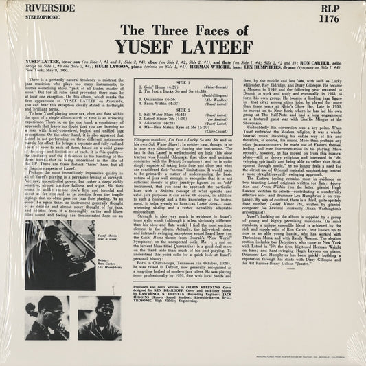 Yusef Lateef / ユセフ・ラティーフ / The Three Faces Of Yusef Lateef (RLP1176)