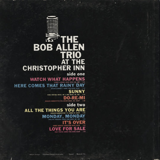 The Bob Allen Trio / ボブ・アレン / At The Christopher Inn (HRS-1021)
