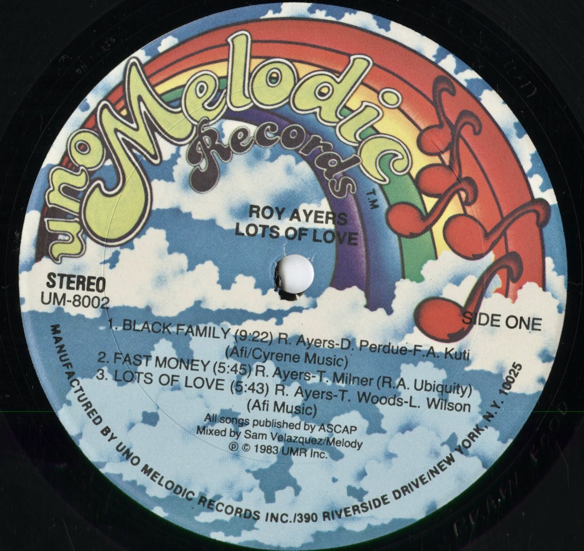 Roy Ayers - Lots Of Love (UM-8002) 1983 US Uno Melodic|中古LP