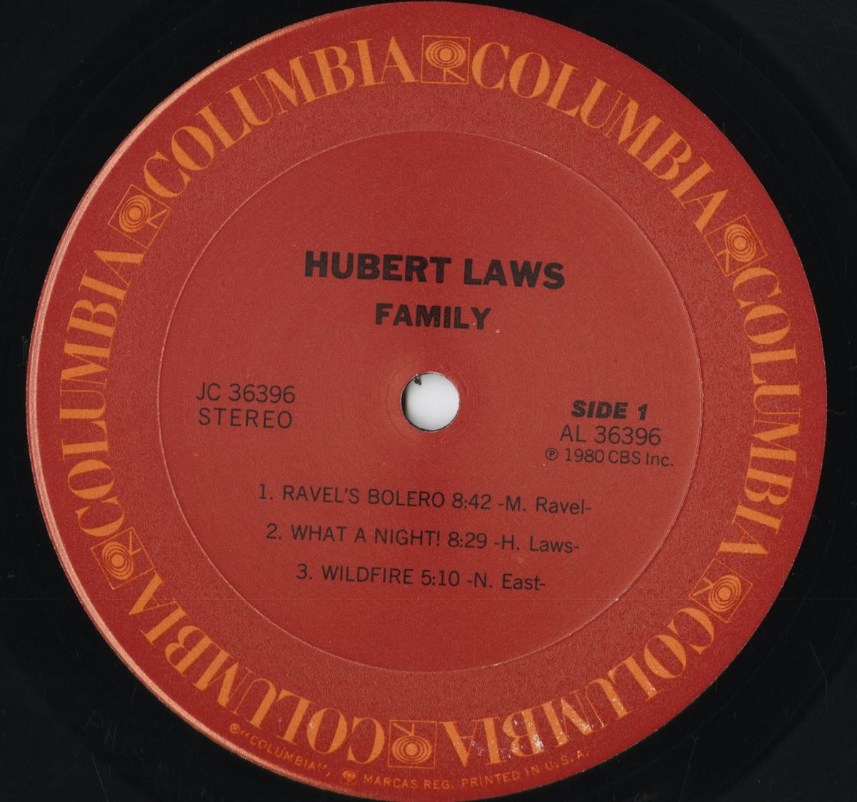 Hubert Laws - Family (JC36396) 1980 US Columbia|中古LP