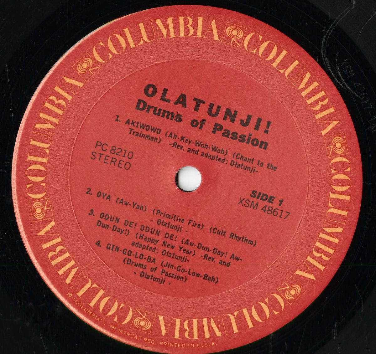 Olatunji - Drums Of Passion (PC 8210) 1972 US Columbia|中古LP