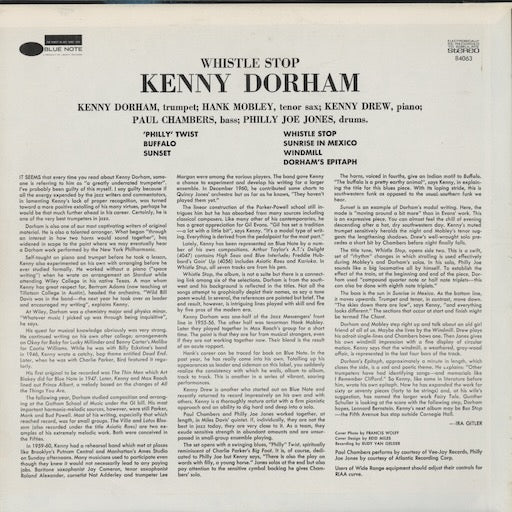 Kenny Dorham - Whistle Stop (BST-84063) 1973 US Blue Note|中古LP