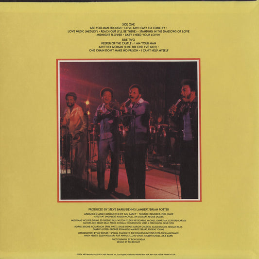 Four Tops - Live & In Concert (DSD-50188) 1974 US ABC|中古LP