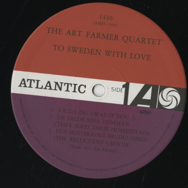 Art Farmer / アート・ファーマー / To Sweden With Love (AMJY-1430)
