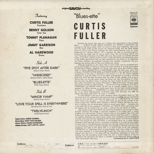 Curtis Fuller / カーティス・フラー / Blues-Ette (SOPL 50-SY)