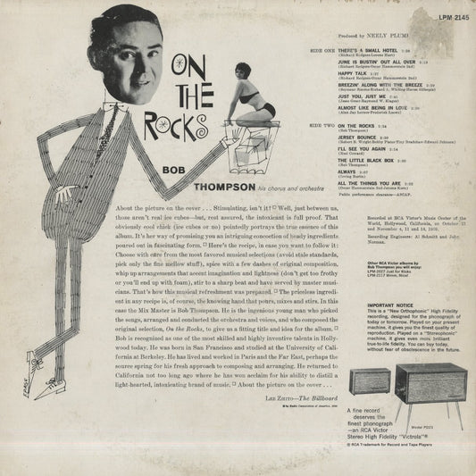 Bob Thompson / ボブ・トンプソン / On The Rocks (LPM2145)