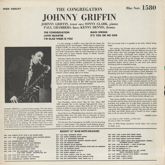 Johnny Griffin / ジョニー・グリフィン / The Congregation (BLP 1580)