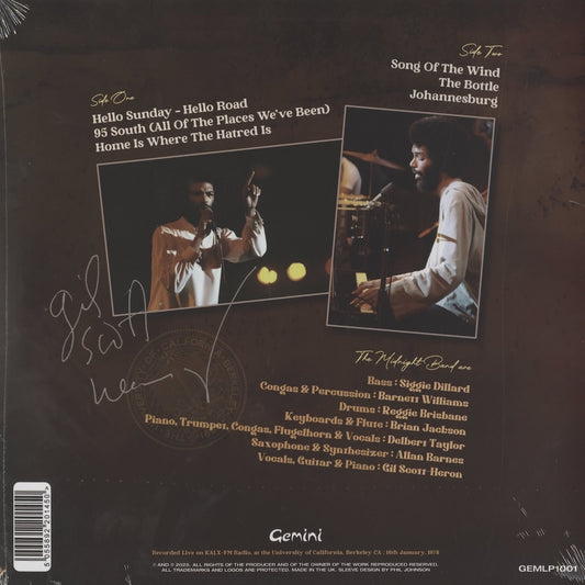 Gil Scott Heron / ギル・スコット・ヘロン / Live In Berkeley 1978 KALX-FM