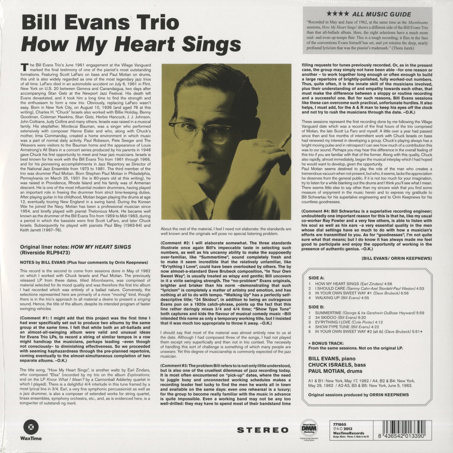 Bill Evans / ビル・エヴァンス / How My Heart Sings! (180g)