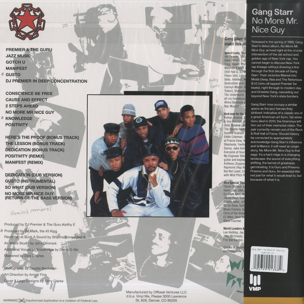 Gang Starr / ギャングスター / No More Mr. Nice Guy -2LP (RH059)