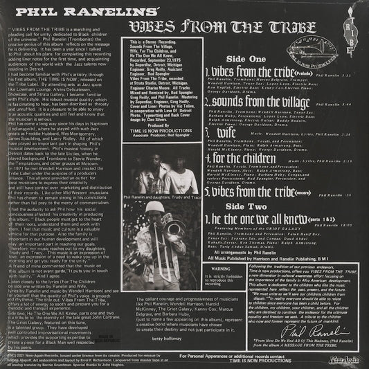 Phil Ranelin / フィル・ラネリン / Vibes From The Tribe (NA5215)