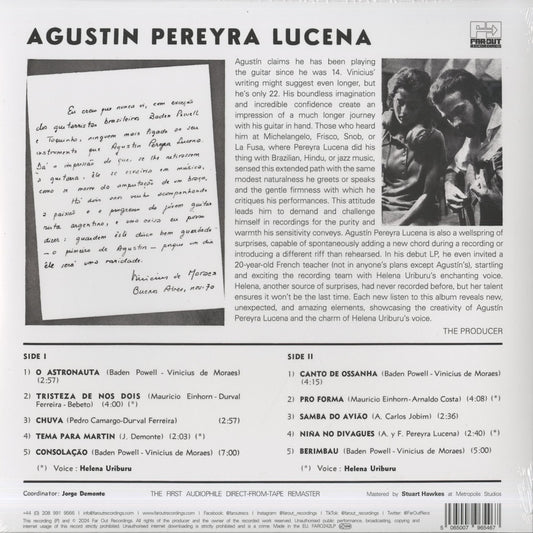 Agustin Pereyra Lucena / アグスティン・ペレイラ・ルセナ (1971) (FARO242LP)