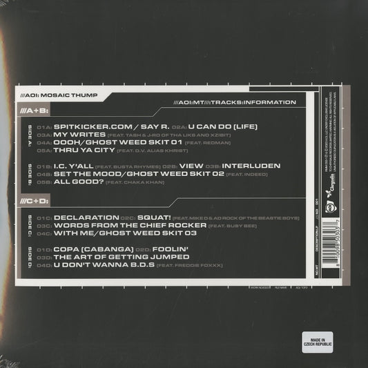 De La Soul / デ・ラ・ソウル / Art Official Intelligence: Mosaic Thump -2LP (RMM-055-1)