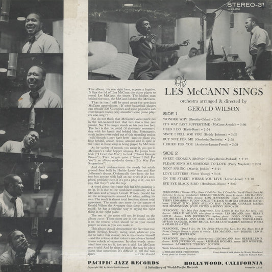 Les McCann / レス・マッキャン / Les McCann Sings (STEREO-31)