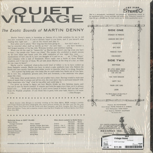 Martin Denny / マーチン・デニー / Quiet Village (LST7122) STEREO