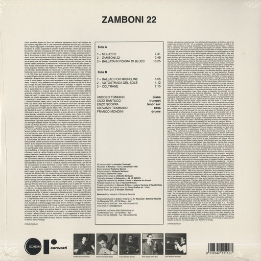 Trio Tommasi / トリオ・トマーシ / Zamboni 22 (RW116LP)
