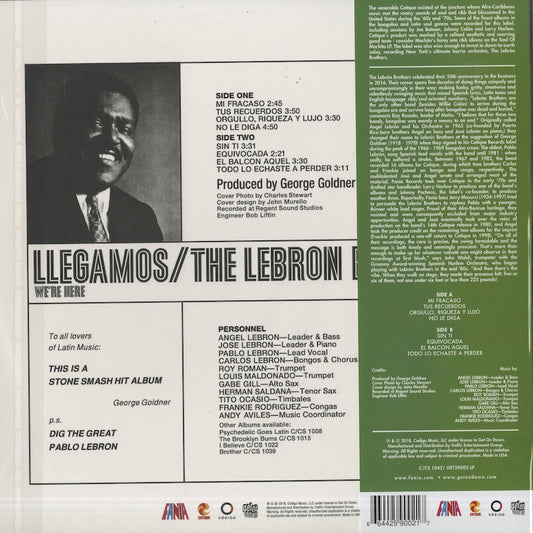 The Lebron Brothers / レブロン・ブラザーズ / Llegamos / We Are Here (GET59002)