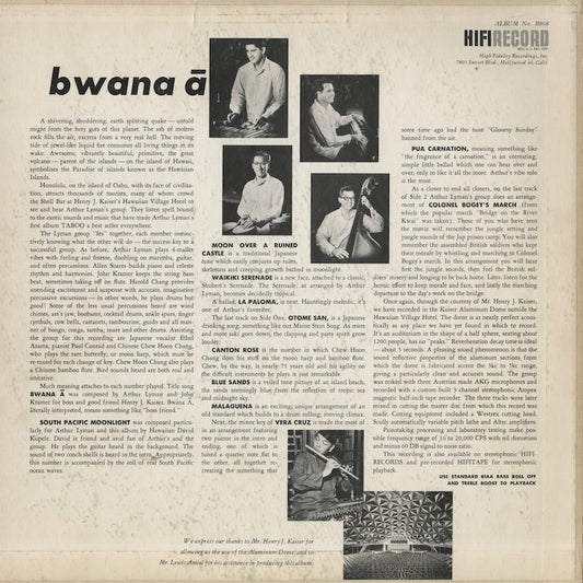 Arthur Lyman / アーサー・ライマン / Bwana A (SR808)