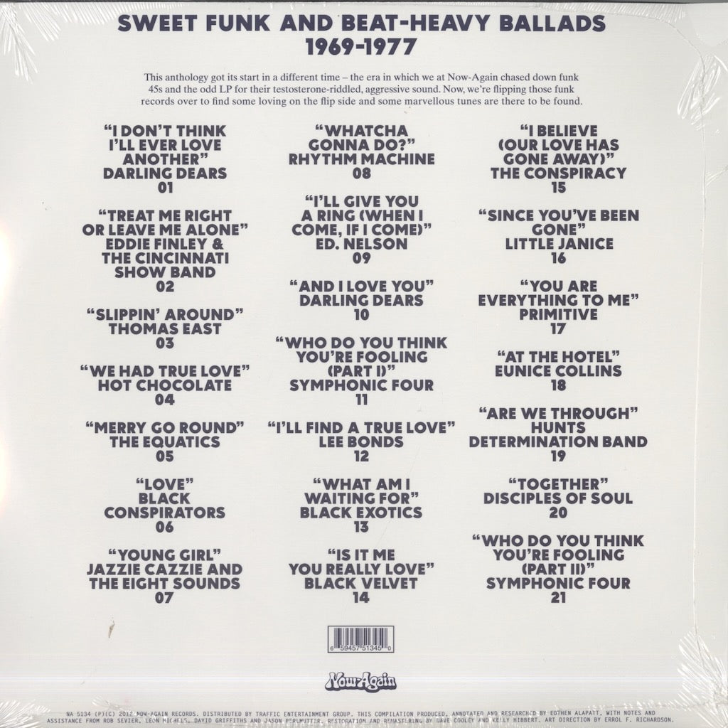 V.A./ Loving On The Flipside - Sweet Funk And Beat Heavy Ballads 1969-1977 -2LP (NA5092)