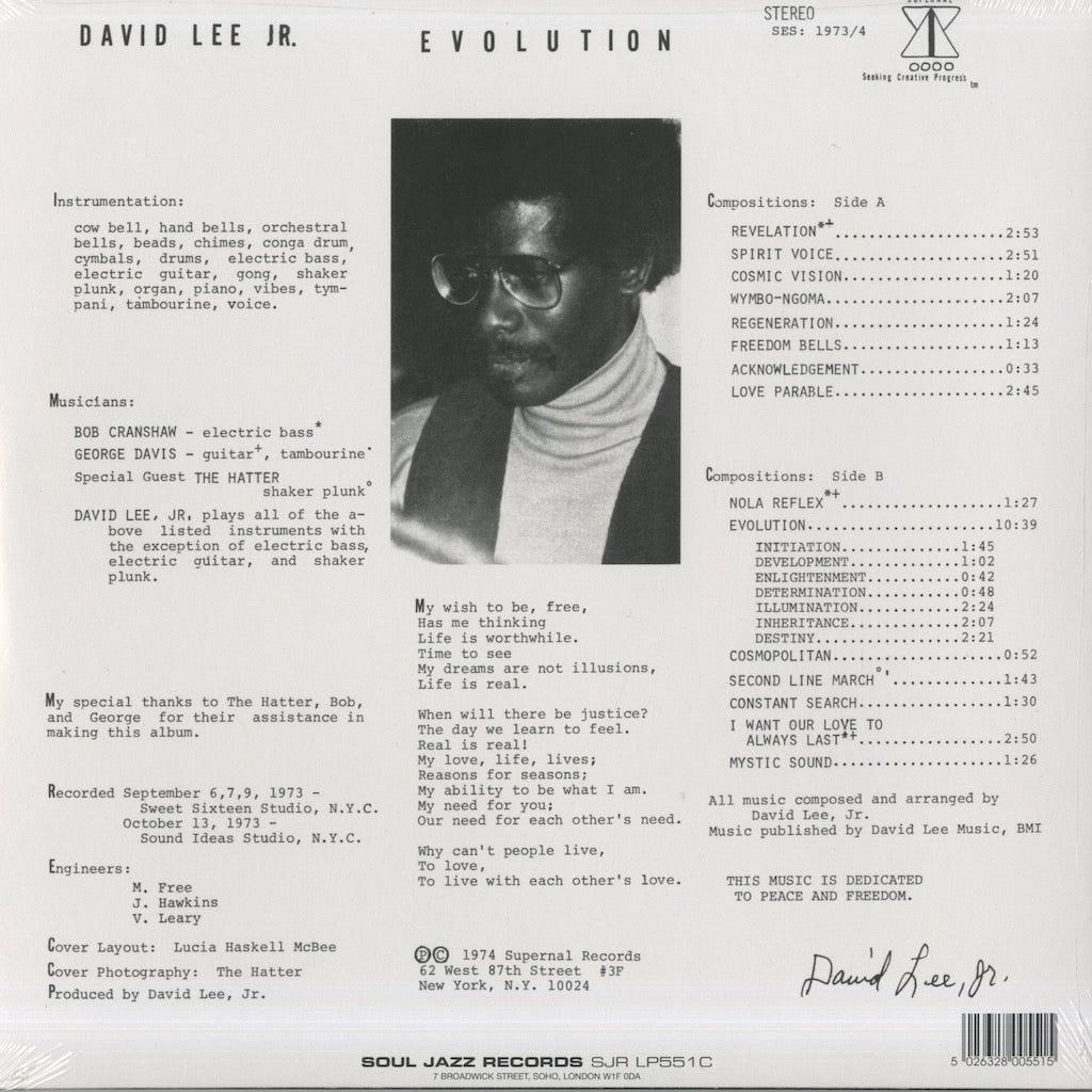 David Lee Jr. / デヴィッド・リー・ジュニア / Evolution (SJR LP551C)