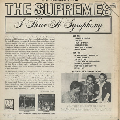 The Supremes / シュプリームス / I Hear A Symphony (MT643)