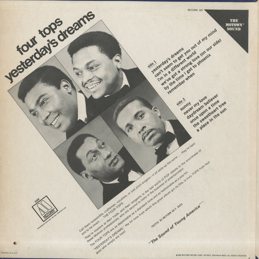 The Four Tops / フォー・トップス / Yesterday’s Dreams (MS 669)