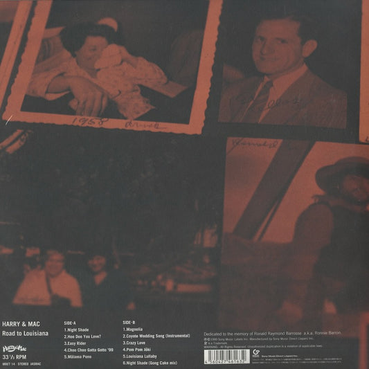 Harry & Mac / 細野晴臣 久保田麻琴 / Road To Louisiana (180g) (MHJ7-14)