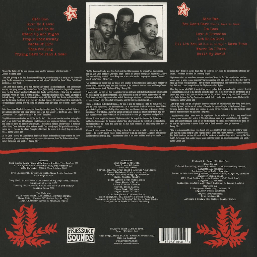 The Uniques / ユニークス / Absolutely Rocksteady (PSLP69)