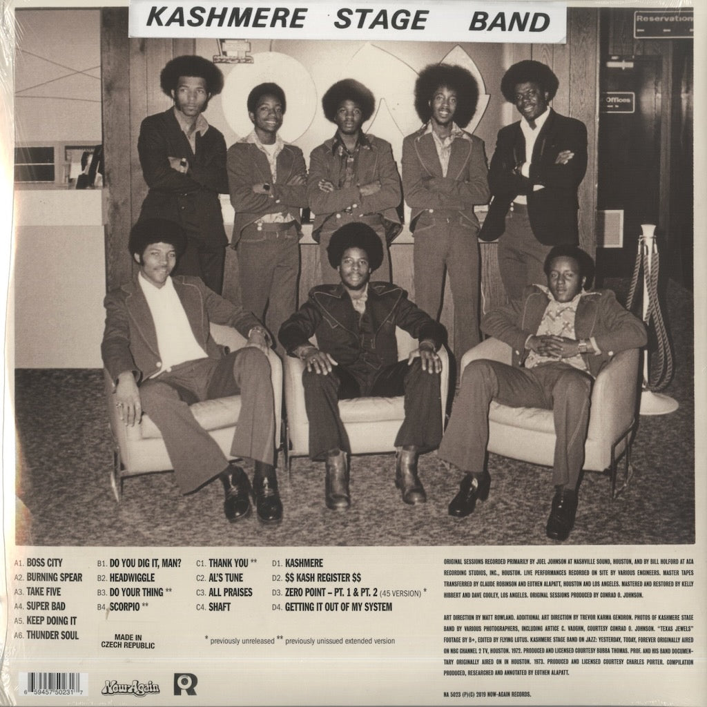 Kashmere Stage Band / カシミア・ステージ・バンド / Texas Thunder Soul 1968-1974 -2LP (NA5023)