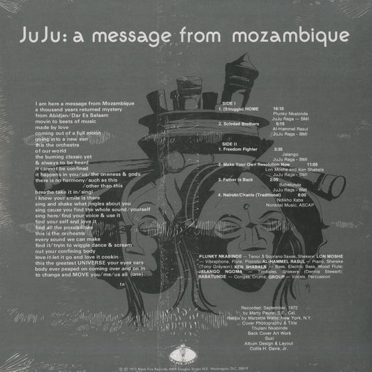 Ju Ju /ジュジュ / A Message From Mozambique / 2000's US Black Fire Pressing