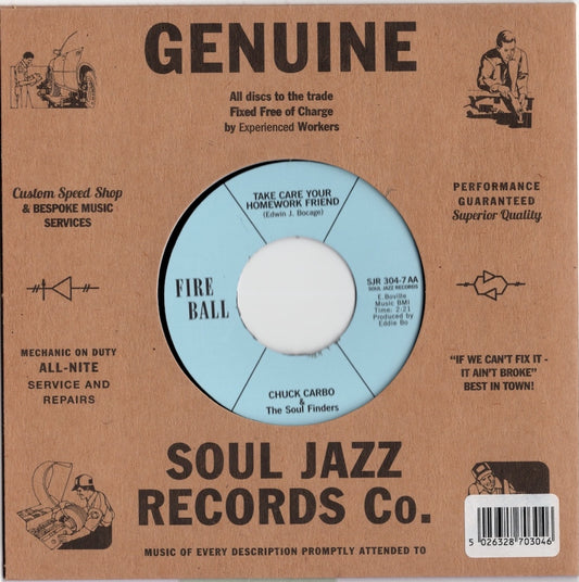Chuck Carbo - Can I Be Your Squeeze / Take Care Of Your Homework Friend (SJR304-7) 2021 UK Soul Jazz Records|新品7inch eddie bo