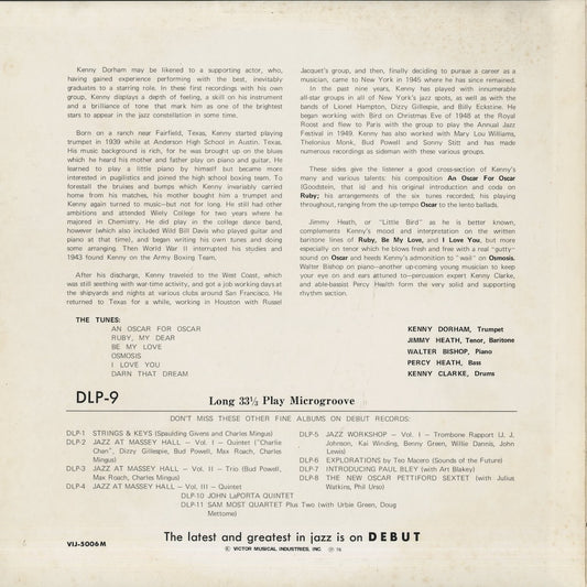 Kenny Dorham / ケニー・ドーハム / Kenny Dorham Quintet (1954) (VIJ-5006M)
