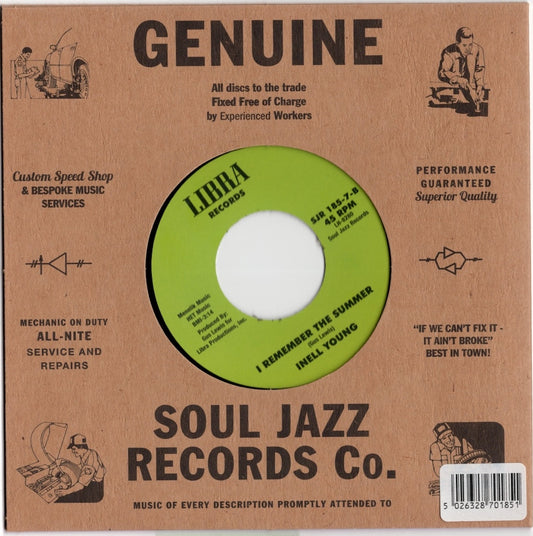 Inell Young - What Do You See In Her / I Remember The Summer (SJR-185-7) 2016 UK Soul Jazz Records|新品7inch back