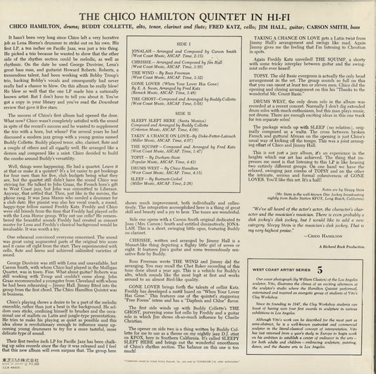 Chico Hamilton / チコ・ハミルトン / Quintet In Hi Fi (GXF-3106(M))
