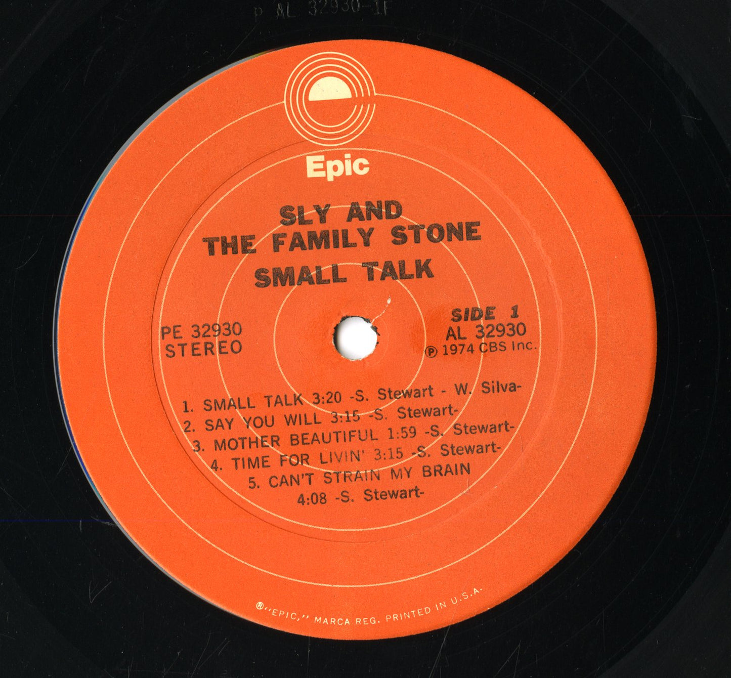 Sly & The Family Stone / スライ&ザ・ファミリーストーン / Small Talk (PE 32930)