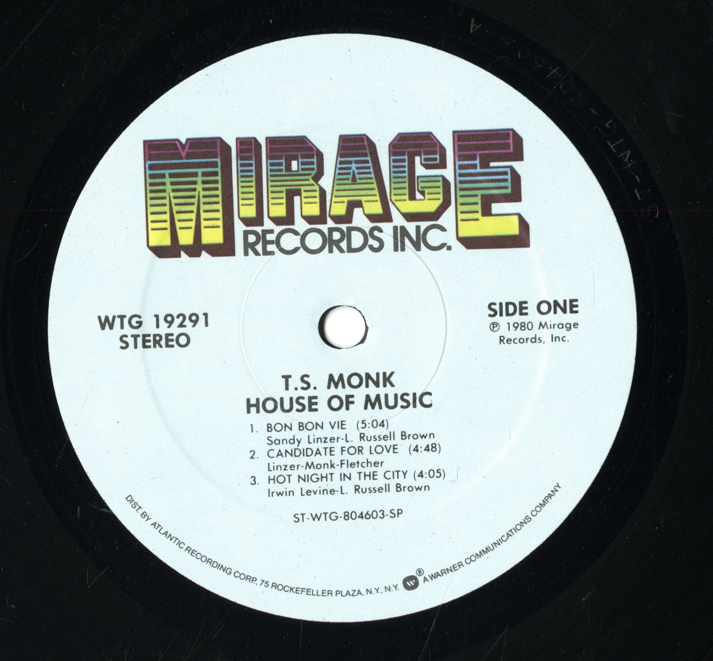 T.S. Monk / ティー・エス・モンク / House Of Music (WTG 19291)