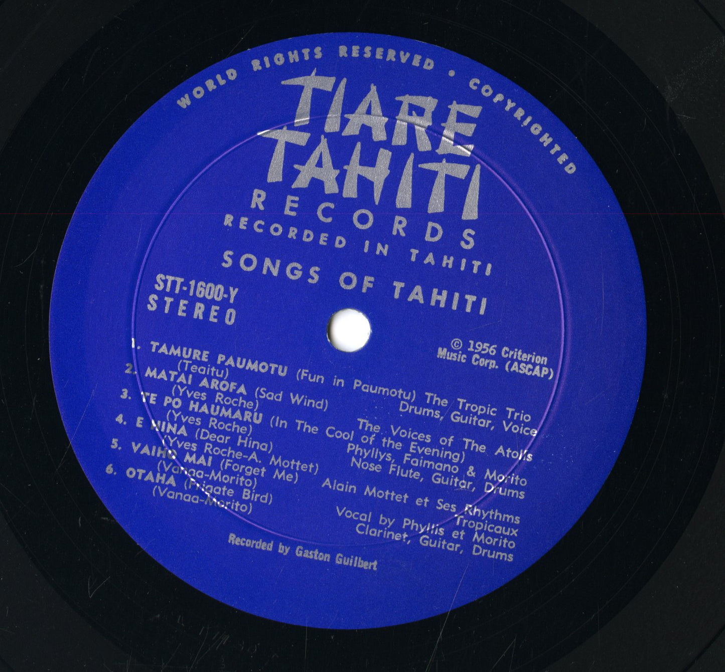 Drums Of Bora Bora and Songs Of Tahiti (STT-1600)