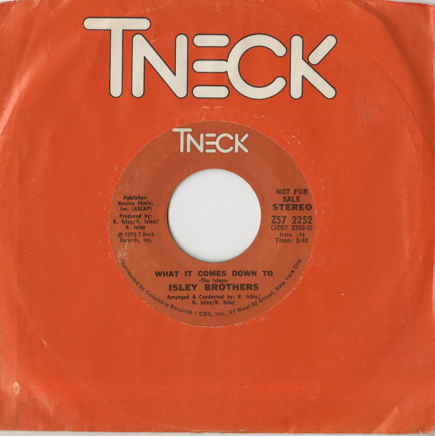 The Isley Brothers / アイズレー・ブラザーズ / What It Comes Down To -7 (ZS7 2252)