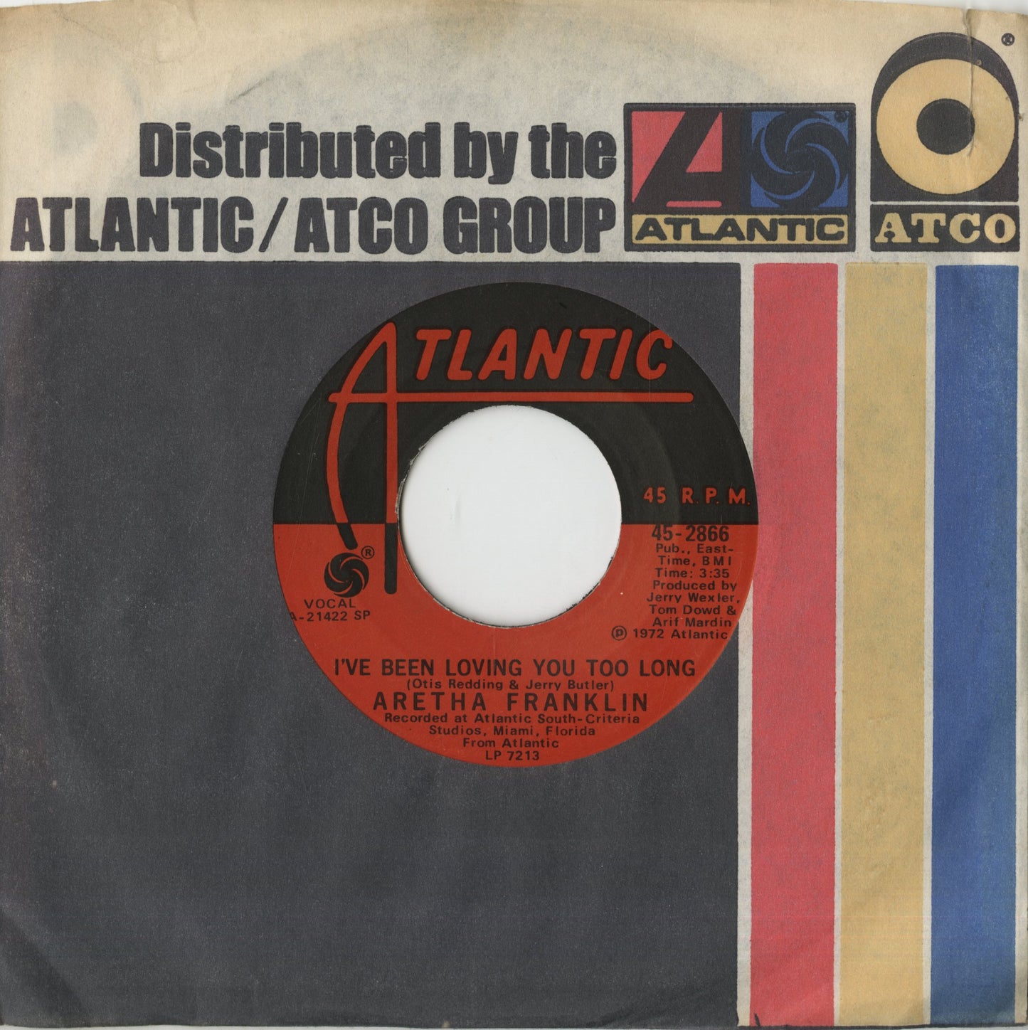 Aretha Franklin / アレサ・フランクリン / Day Dreaming / I've Been Loving You Too Long -7 (45-2866)