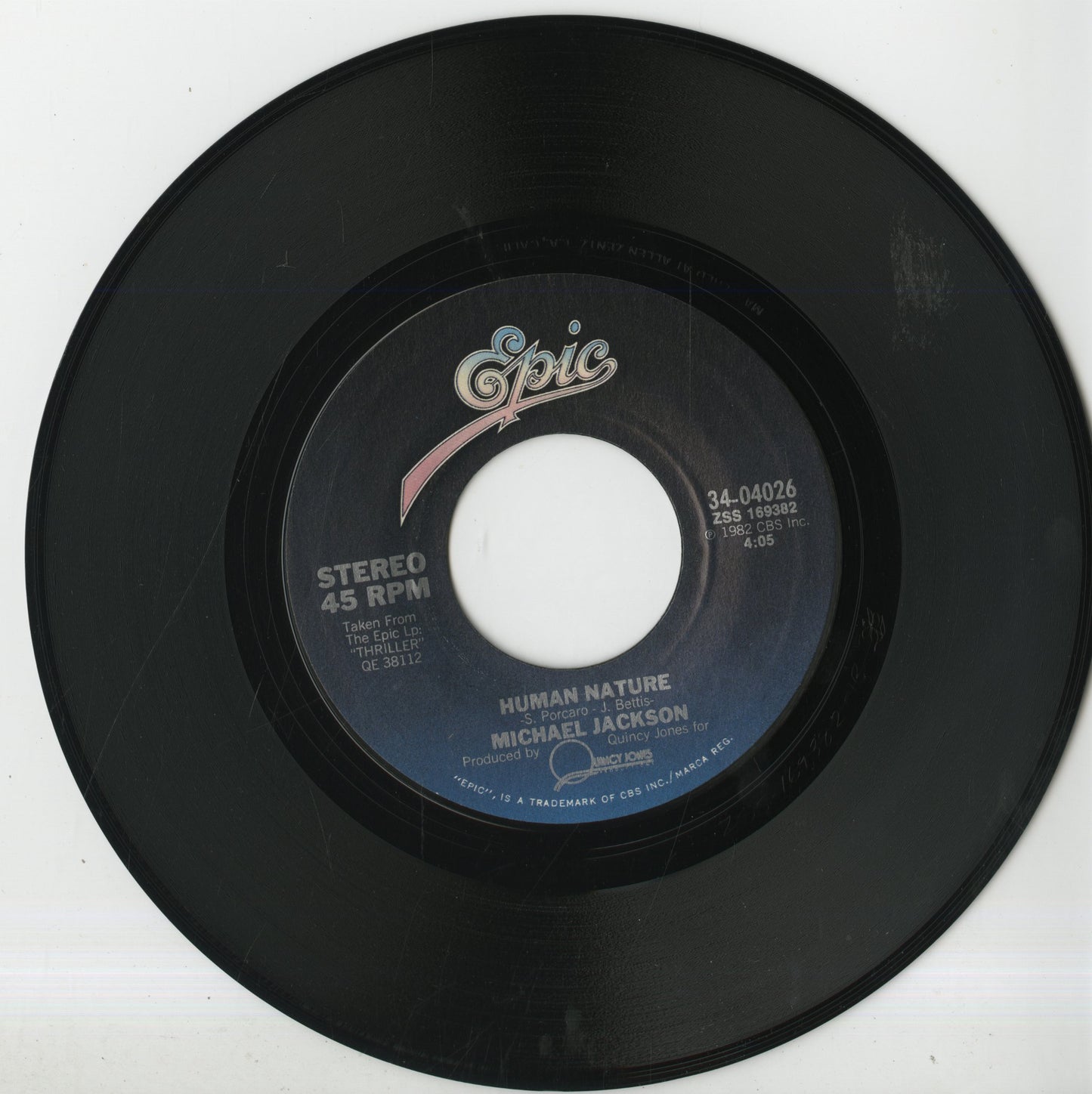 Michael Jackson / マイケル・ジャクソン / Human Nature -7 (34-04026)