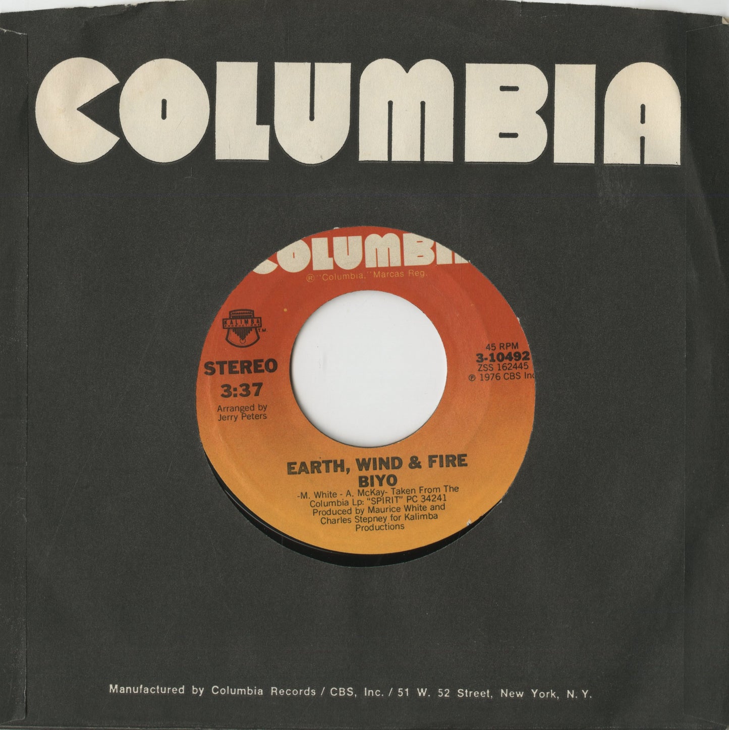 Earth Wind & Fire / アース、ウィンド&ファイア / On Your Face / Biyo -7 (3-10492)