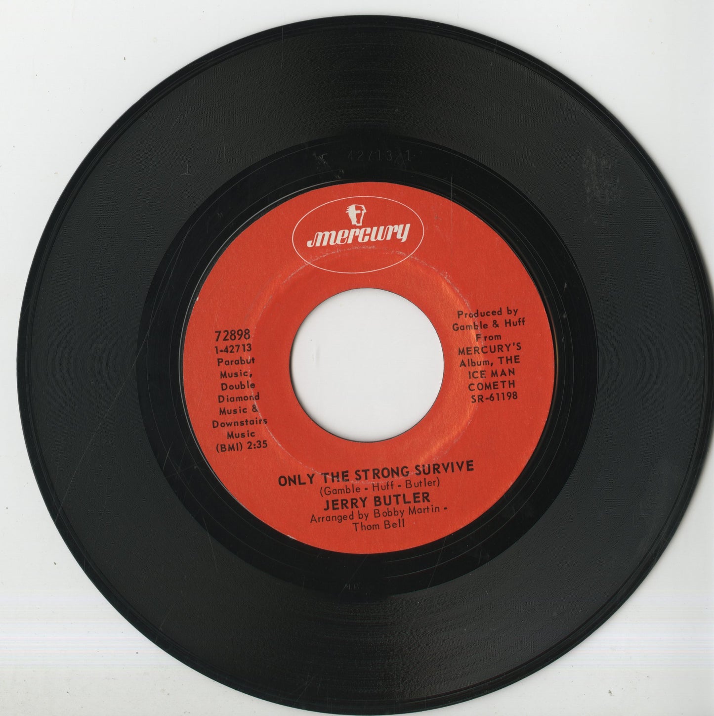 Jerry Butler / ジェリー・バトラー / Just Because I Really Love You / Only The Strong Survive -7 (72898)