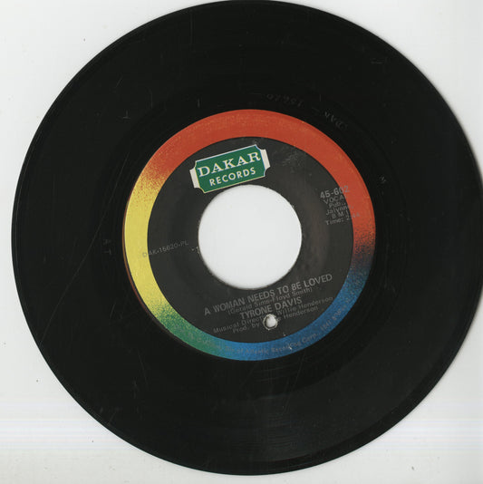 Tyrone Davis / タイロン・デイヴィス / Can I Change My Mind / A Woman Needs To Be Loved-7 (45-602)