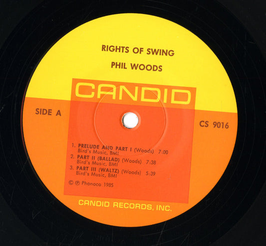 Phil Woods / フィル・ウッズ / Rights Of Swing(CS 9016)