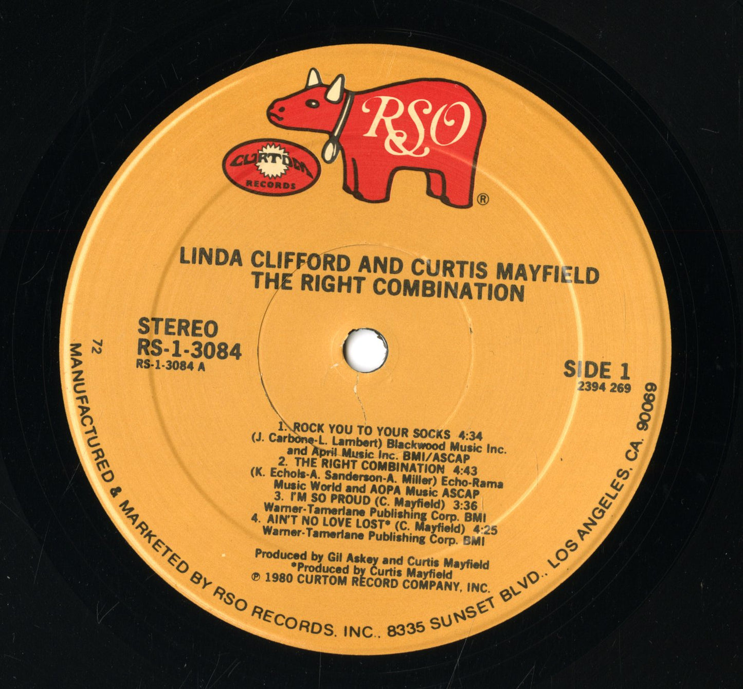 Linda Clifford & Curtis Mayfield / リンダ・クリフォード カーティス・メイフィールド / The Right Combination (RS-1-3084)