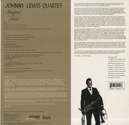 Johnny Lewis Quartet / ジョニー・ルイス・カルテット / Shuckin' 'N Jivin'(LHLP029)