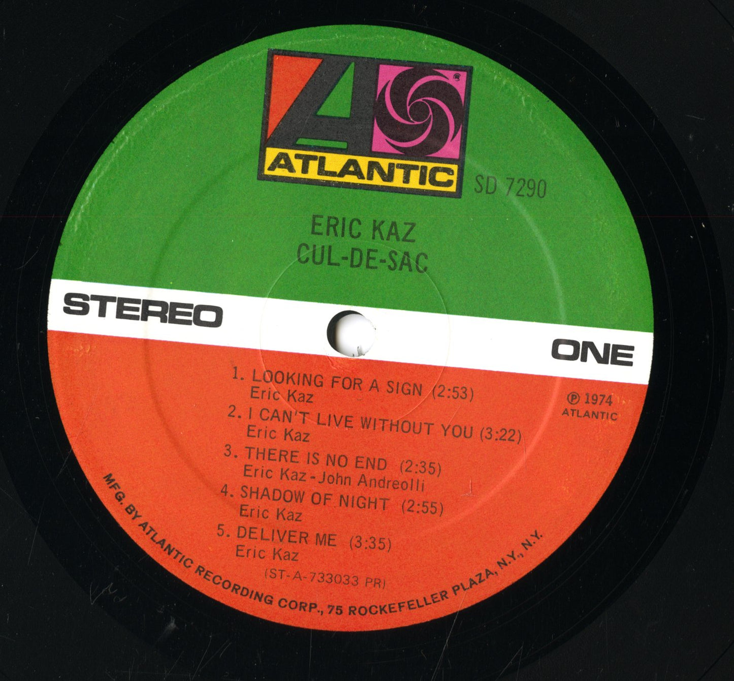 Eric Kaz / エリック・カズ / Cul-De-Sac (SD 7290)
