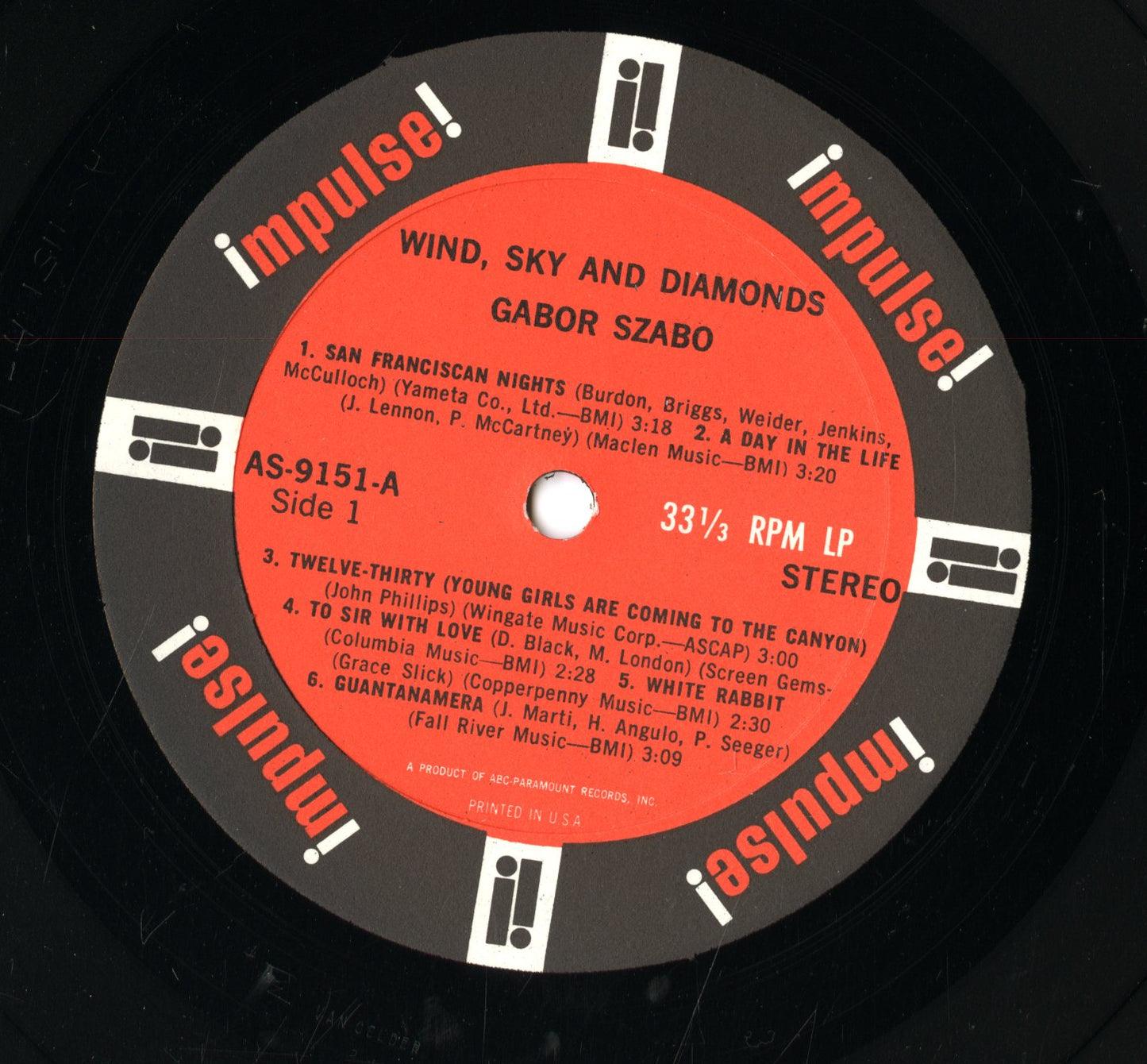 Gabor Szabo / ガボール・ザボ / Wind Sky And Diamonds (AS-9151)