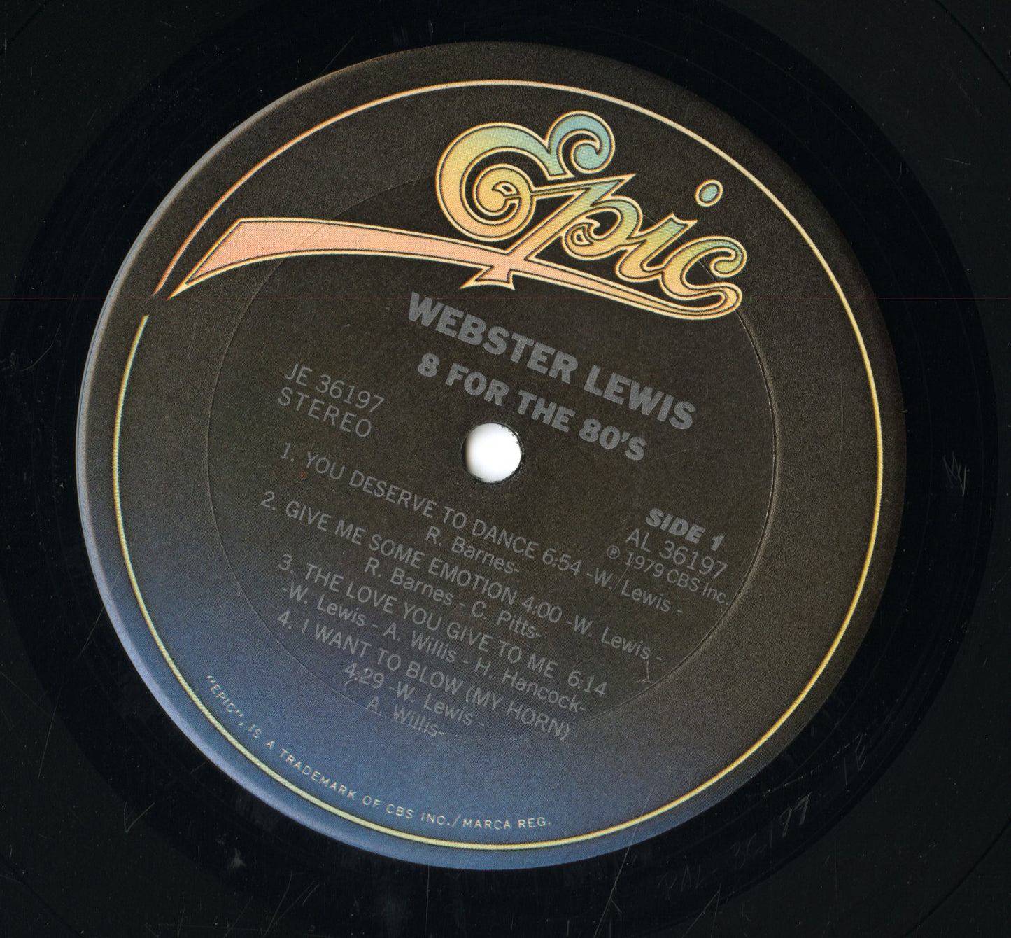 Webster Lewis / ウェブスター・ルイス / 8 For The 80's (JE 36197)